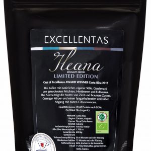Exzellenter Bio-Kaffee ILEANA limited edition Cup of Excellence Gewinner 2015 Costa Rica