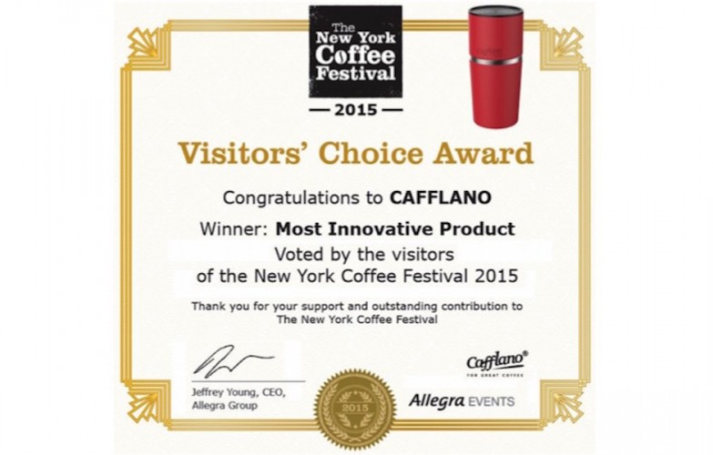 Cafflano Klassic Award Winner The New York Coffee Festival 2015, USA
