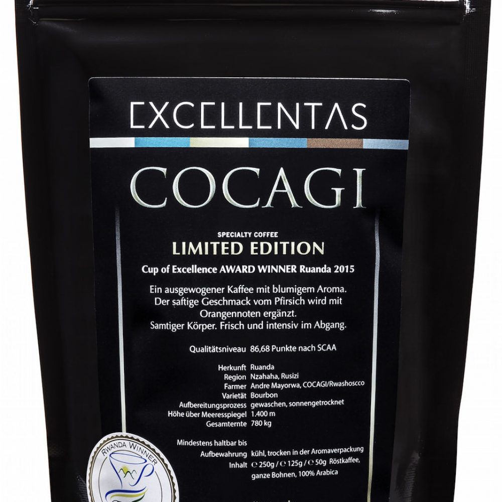 Weltmeister Kaffee COCAGI limited edition Cup of Excellence Gewinner 2015 Ruanda